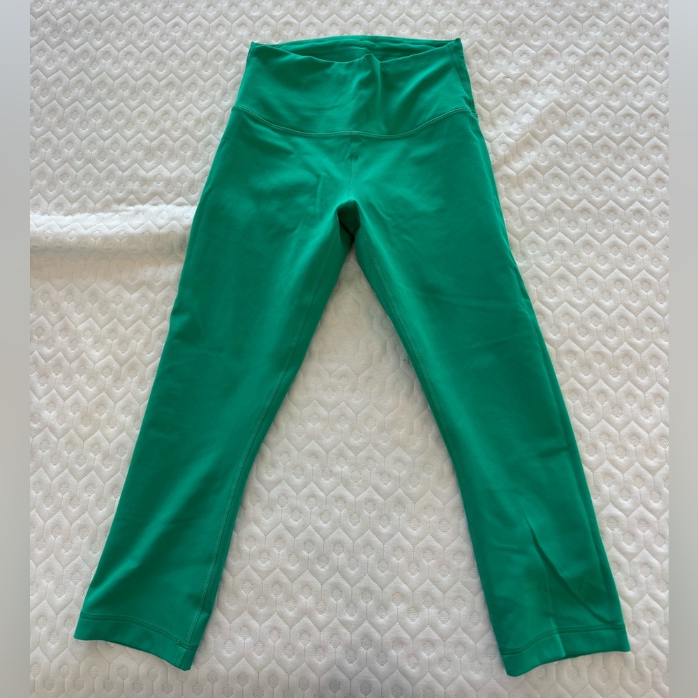 Green Crop Lululemon Leggings Women’s 8